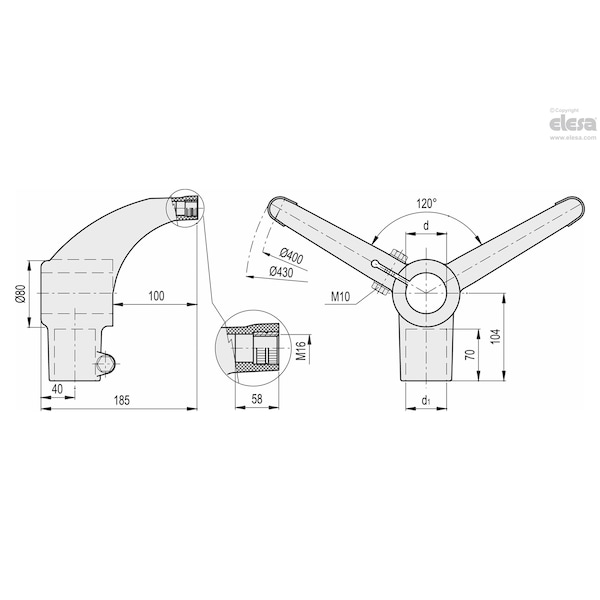 Bipod Supports, BAG2-120-60-42-A